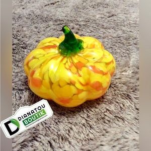 Pumpkin Glass Fall Autumn Decor